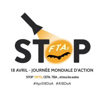 Mobilisation Stop TAFTA à Poitiers @ Place du Marché à Poitiers