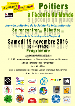 Journée poitevine de la Solidarité Internationale @ Square de la République (ex-Magenta) | Poitiers | Aquitaine-Limousin-Poitou-Charentes | France