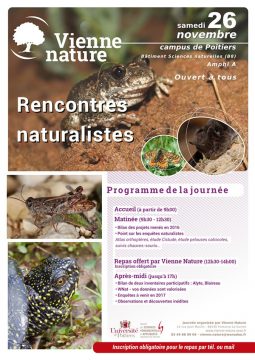 Rencontres naturalistes @ Campus de l’Université de Poitiers