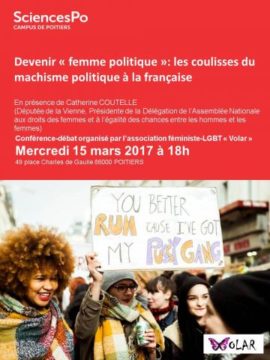 Devenir « femme politique »: les coulisses du machisme politique à la française @ SciencesPo | Poitiers | Nouvelle-Aquitaine | France