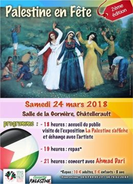 2ème édition de Palestine en Fête @ Salle de la Gornière | Châtellerault | Nouvelle-Aquitaine | France
