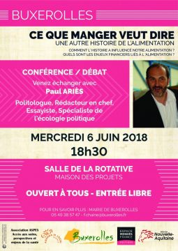 Ce que manger veut dire : une autre histoire de l’alimentation @ Maison des projets | Buxerolles | Nouvelle-Aquitaine | France