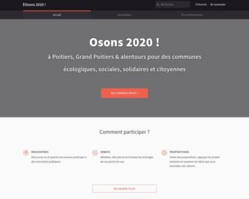 Osons 2020 ! à Poitiers, Grand Poitiers & alentours pour des communes écologiques, sociales, solidaires et citoyennes @ Salle Timbaud de la Maison du Peuple